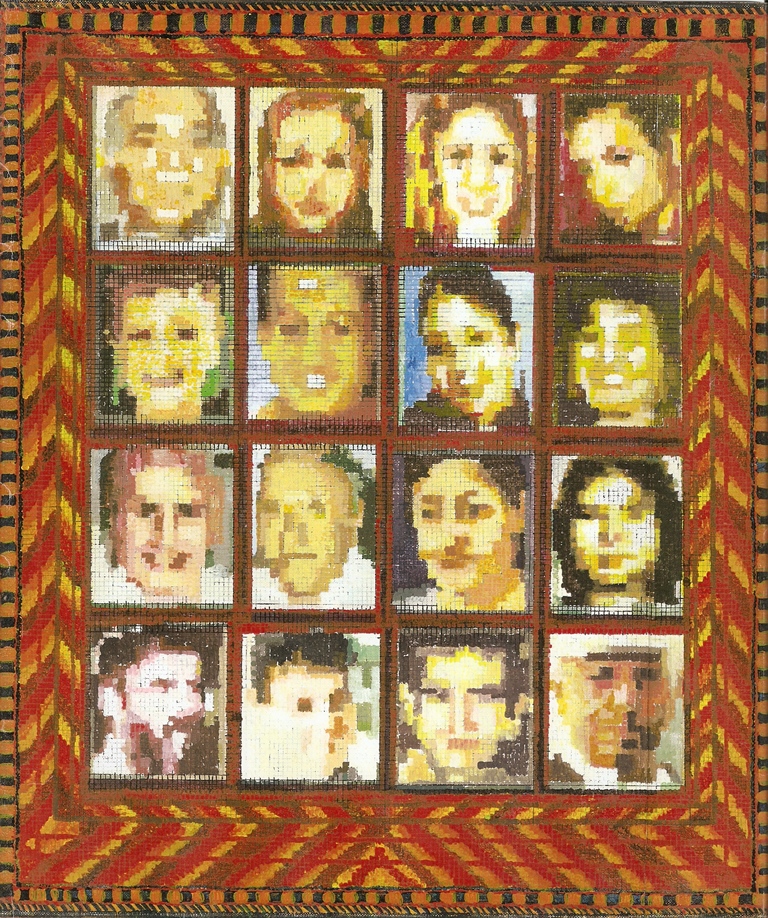 Victims Acrylic On Canvas 40x35 Cm 2002