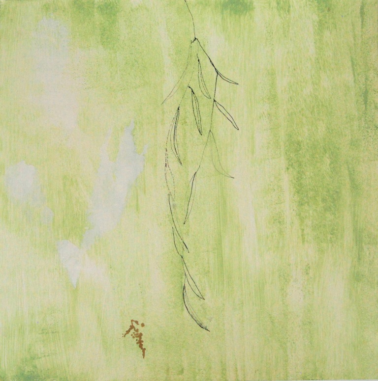 Weeping Willow 7 Mixed technique on paper 37x37 cm 2015