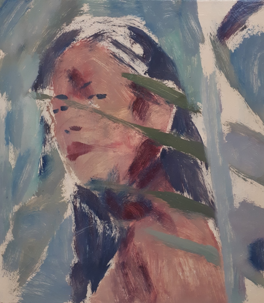 Self-portrait 1 2018 Oil on canvas, 80x70