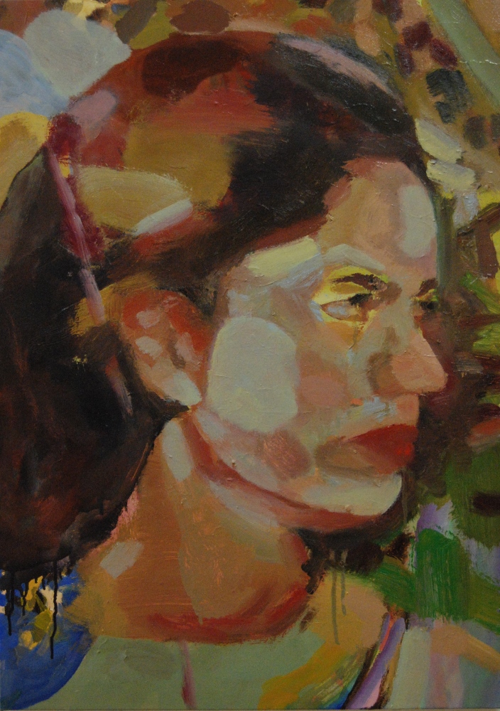 Self-portrait 2 2018 Oil on canvas, 80x50
